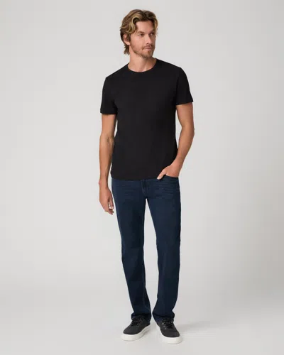 Paige Transcend Vintage Normandie 37 Inch Extra Long Straight Jean In Black