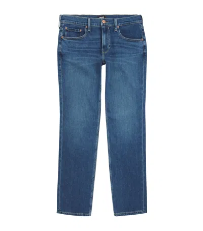 Paige Transcend Vintage Normandie Straight Jeans In Blue
