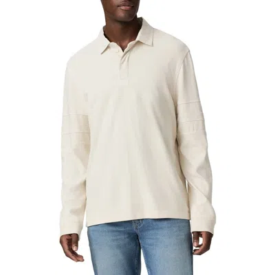 Paige Trevelly Solid Cotton Rugby Shirt In White