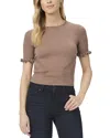 Paige Triste Wool-blend Top In Brown