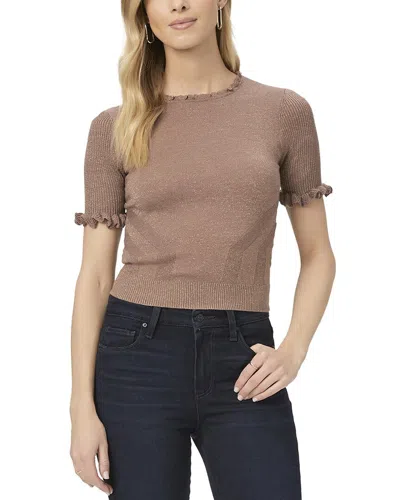 Paige Triste Wool-blend Top In Brown