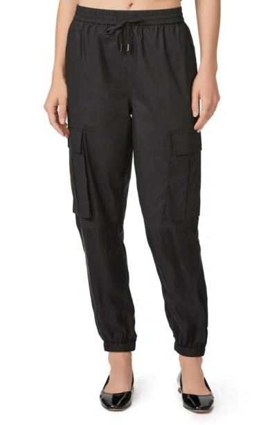 Paige Tucson Pull-on Cargo Joggers In Black