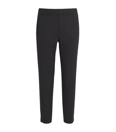 Paige Mens Black Snider Elasticated-waistband Tapered-leg Regular-fit Stretch-woven Trousers