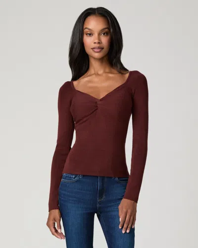 Paige Tulum Top In Burgundy