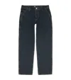 Paige Utility-detail Doheny Straight Jeans In Blue