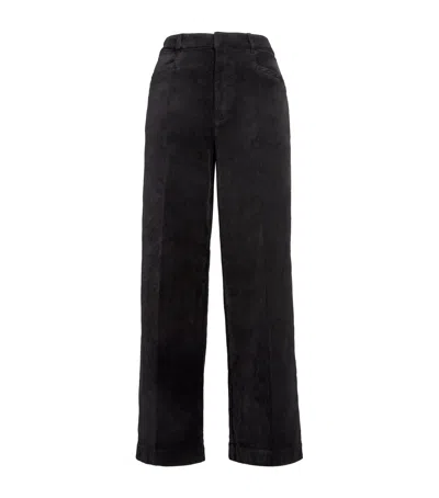 Paige Velvet Anessa Trousers In Black