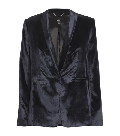 Paige Velvet Kriselle Blazer In Navy