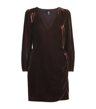 PAIGE VELVET LAWRY MINI DRESS