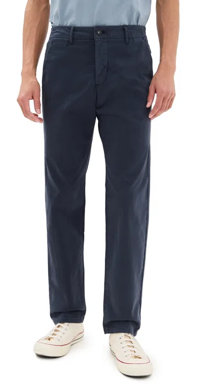 PAIGE VINCENT STRETCH SATEEN STRAIGHT CHINOS DEEP ANCHOR