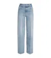 Paige Vintage Wash Sasha Wide-leg Jeans In Blue