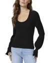 Paige Virtue Wool-blend Top In Black