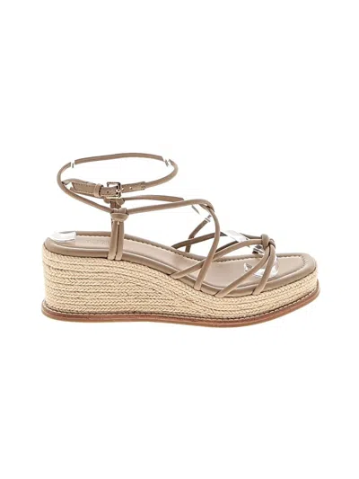 Pre-owned Paige Wedges In Tan