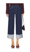 Paige Organic Denim Sasha Wide-leg Jeans In Blue