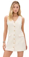 Paige Wells V Neck Mini Dress In Cream