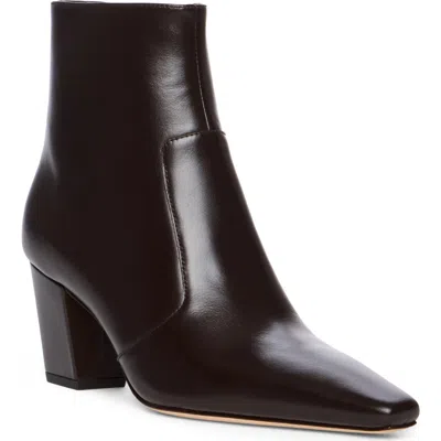 Paige Welsley Leather Bootie In Brown
