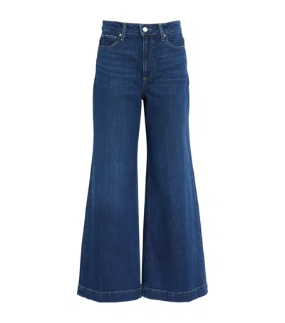 Paige Wide-leg Harper Jeans In Blue