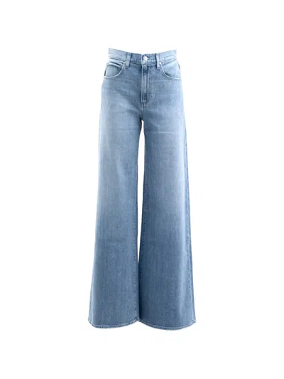 Paige Wide-leg Jeans In Blue