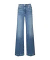 Paige Womens Familia Eco Harper Wide-leg High-rise Stretch-denim Jeans In Blue