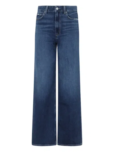 Paige Spotlight Eiffel Distressed Jean In Blue