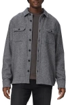 Paige Wilbur Brushed Overshirt In Mountain Shadow