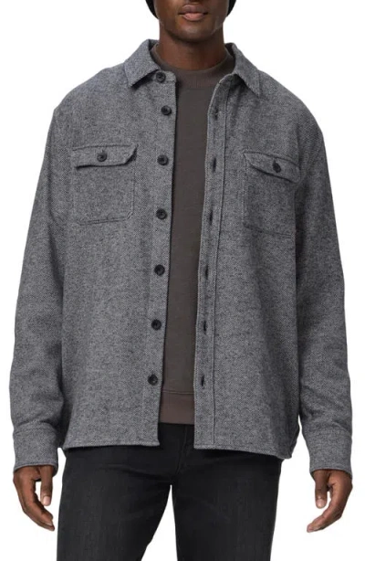 Paige Wilbur Brushed Overshirt In Mountain Shadow