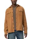 Paige Wilbur Cotton Twill Overshirt In Golden Oak