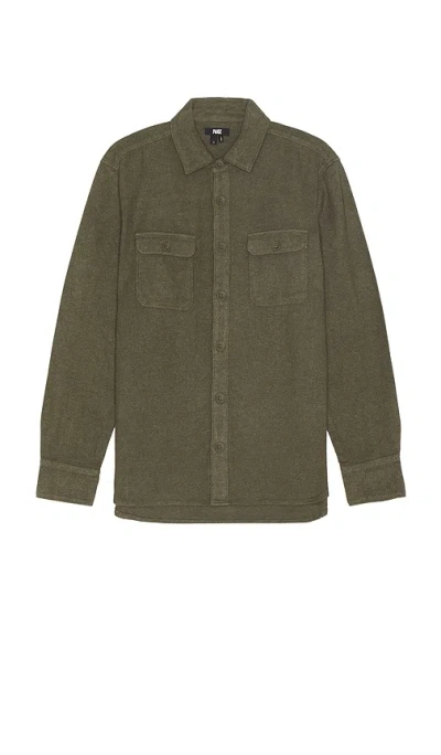 Paige Wilbur Overshirt In Shaded Olive