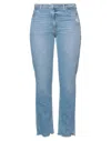 Paige Woman Jeans Blue Size 25 Cotton, Lyocell In Blue