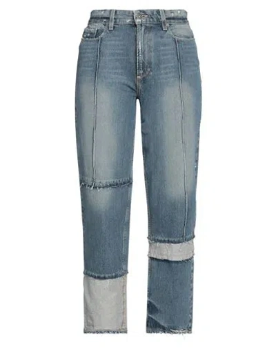 Paige Woman Jeans Blue Size 27 Cotton, Elastane