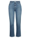 Paige Woman Jeans Blue Size 28 Cotton, Elastane In Blue
