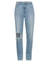 Paige Stella Reverb Destructed Straight Leg Jean In Blue
