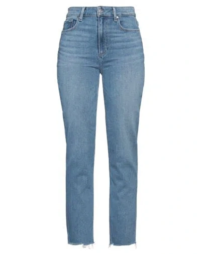 PAIGE PAIGE WOMAN JEANS BLUE SIZE 29 COTTON, POLYESTER, ELASTANE