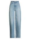 Paige Woman Jeans Blue Size 30 Organic Cotton, Elastane In Blue