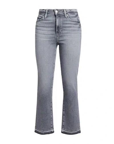 Paige Woman Jeans Grey Size 29 Cotton, Polyester, Elastane In Multi