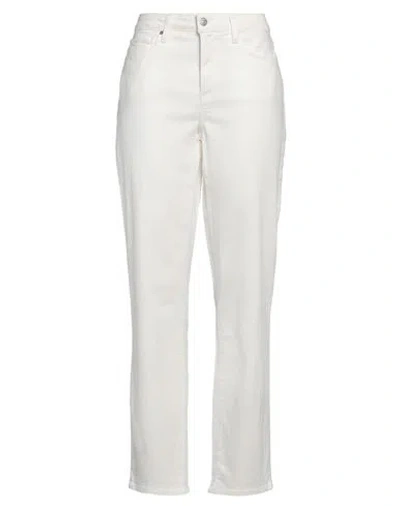 PAIGE PAIGE WOMAN JEANS IVORY SIZE 28 COTTON, ELASTOMULTIESTER, ELASTANE