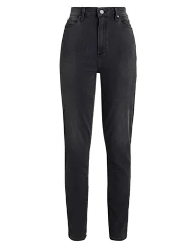 Paige Woman Jeans Lead Size 23 Rayon, Cotton, Polyester, Elastane In Grey