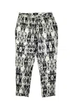 Paige Women's Abstract Print Dress Trousers In Multicolor In Multi