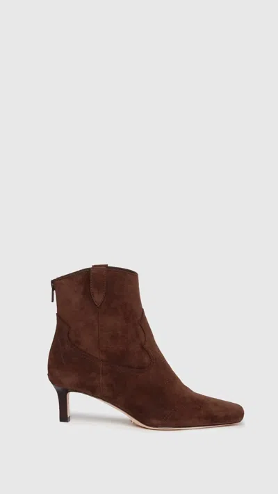 Paige Women's Adelyn Suede Ankle Boot In Chocolate In Brown
