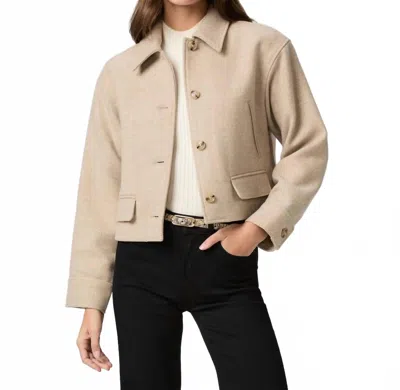 Paige Women's Alfie Jacket In Taupe Multi In Neutral