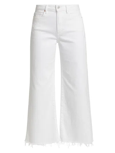 Paige Women's Anessa Straight-leg Crop Jeans In White
