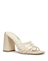 Paige Becca Block Heel Sandal In Bone