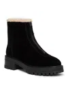 Paige Women's Brady Shearling Lined Ankle Boots In Black