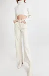 Paige Women's Carly Wide Leg Jeans In Warm Ecru In Neutral
