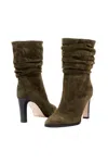 Paige Women's Carrie Heeled Boot In Olive In Green