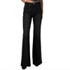 Paige Women's Charlie Flare Jean In Midnight Raven In Black
