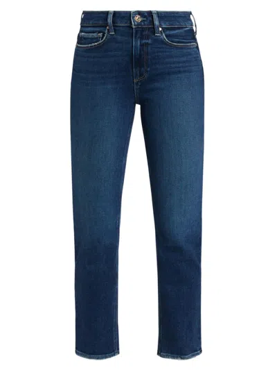 Paige Women's Cindy Cropped Straight-leg Jeans In Blue