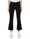 Paige Women's Colette Crop Flare Jeans In Black Shadow In Black