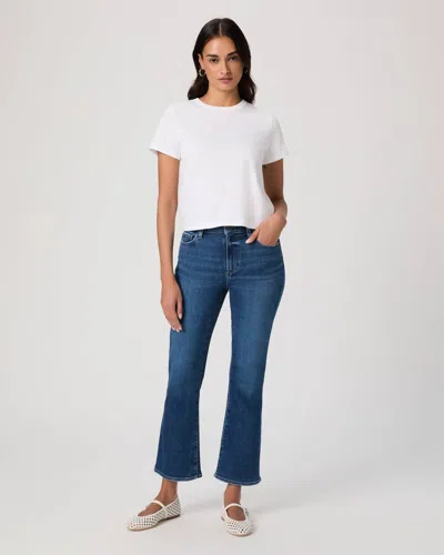 Paige Mason Crop Boot Jeans In Toulouse In Blue