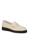 Paige Ellis Platform Penny Loafer In Bone