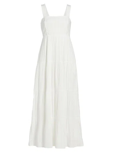 Paige Women's Ginseng Cotton Maxi Dress In White